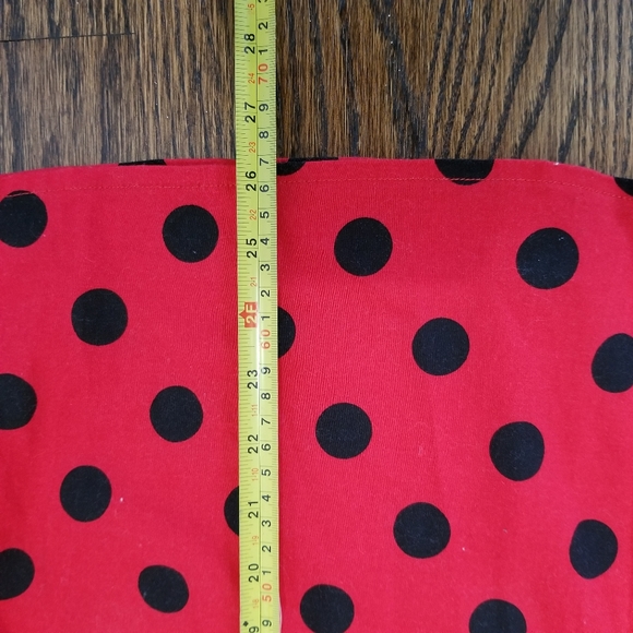 Polka Swing Skirt Red Black - Picture 5 of 9